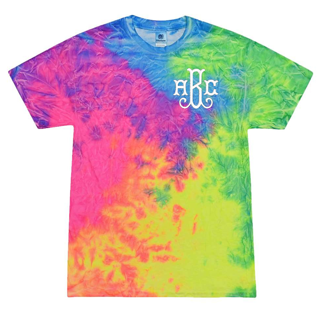 Monogrammed Tie Dye T-Shirt