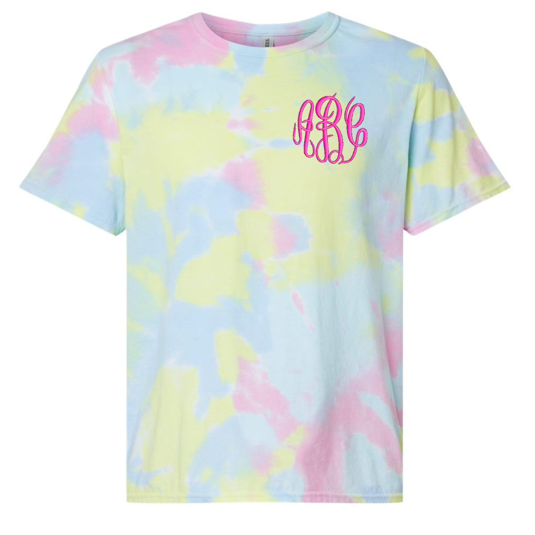 Monogrammed Tie Dye T-Shirt