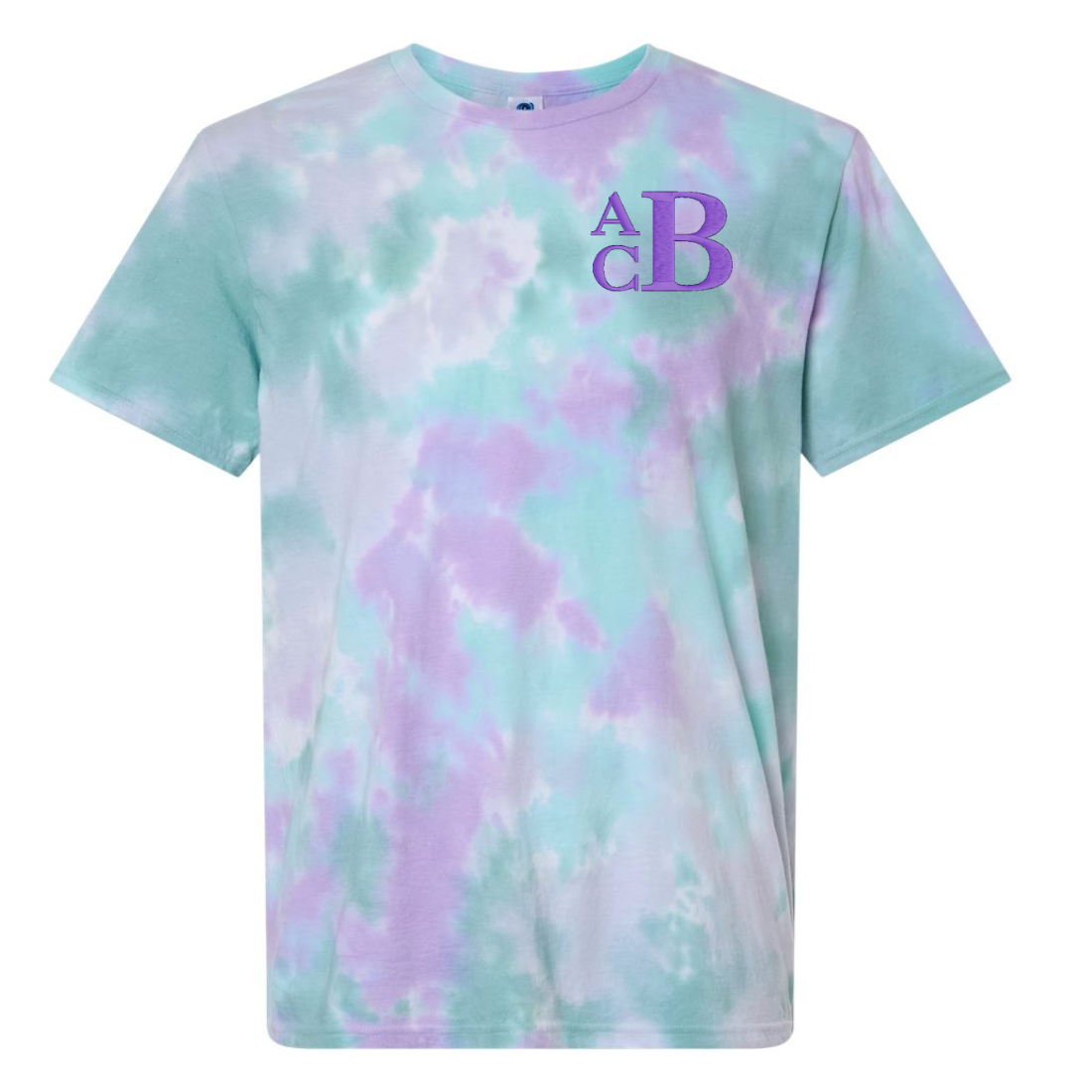 Monogrammed Tie Dye T-Shirt
