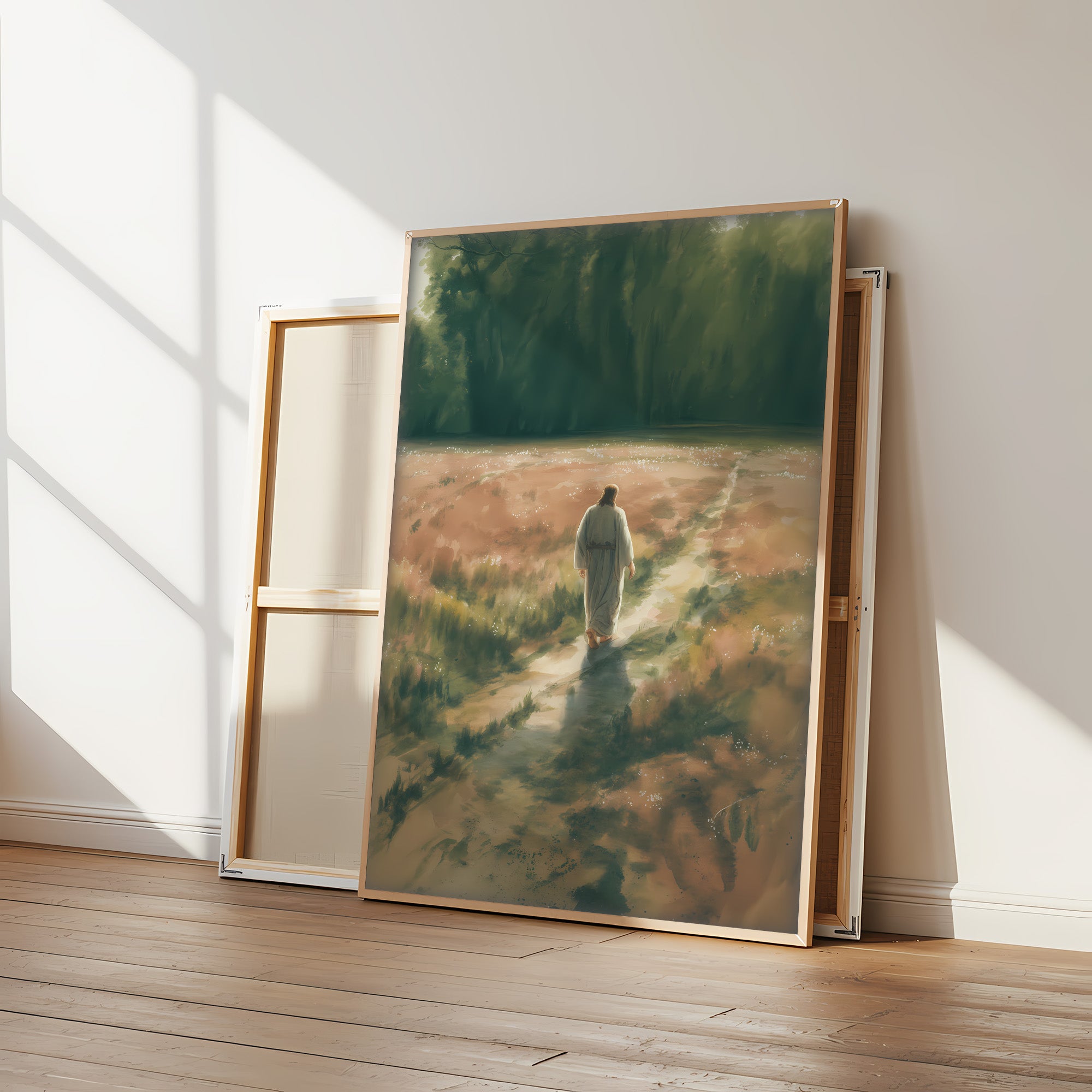Jesus Calms the Storm Canvas Wall Art – Christian Decor of Faith, Protection & Guidance Through Life’s Storms | CV06