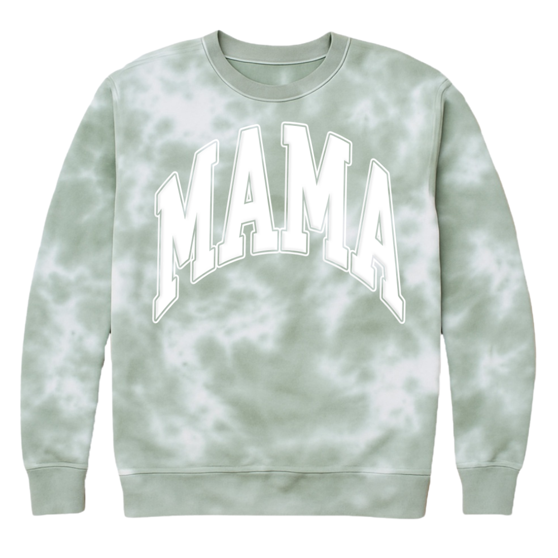 PUFF 'Mama' Tie Dye Cloud Crewneck