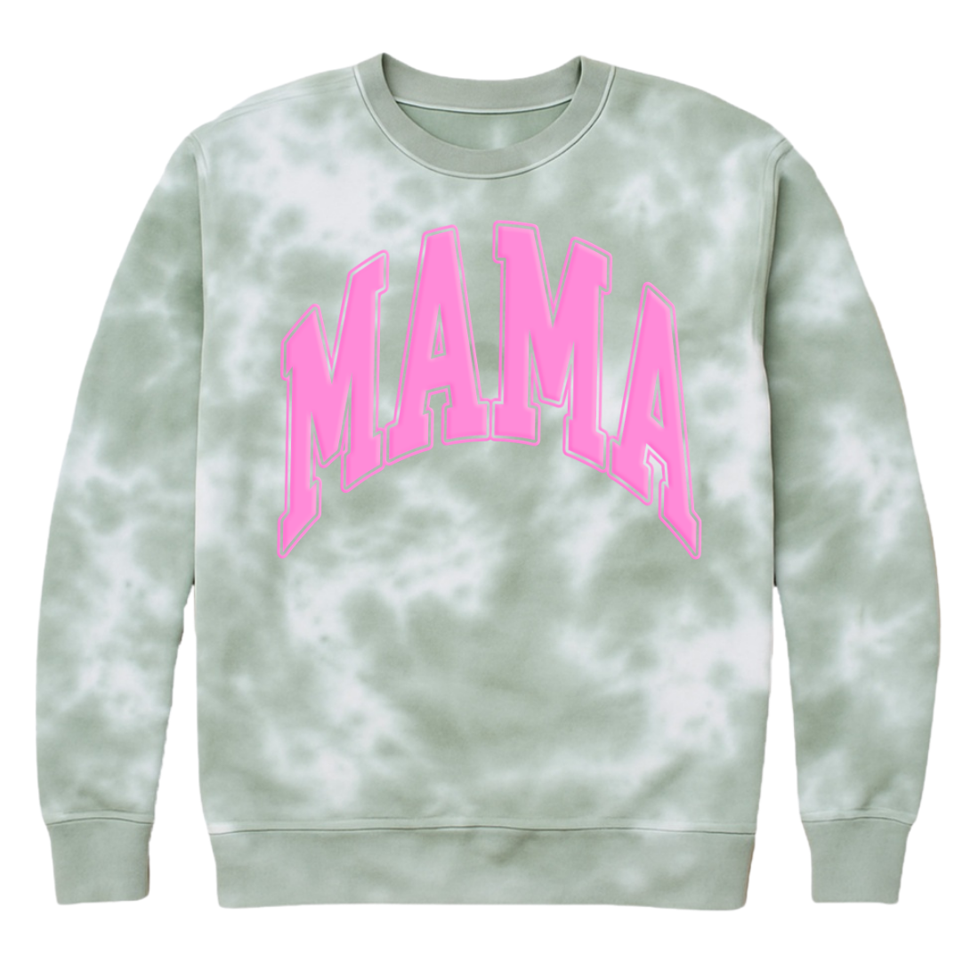 PUFF 'Mama' Tie Dye Cloud Crewneck