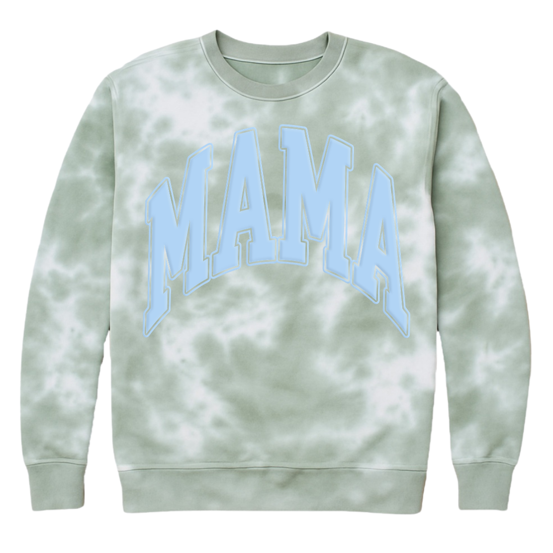 PUFF 'Mama' Tie Dye Cloud Crewneck