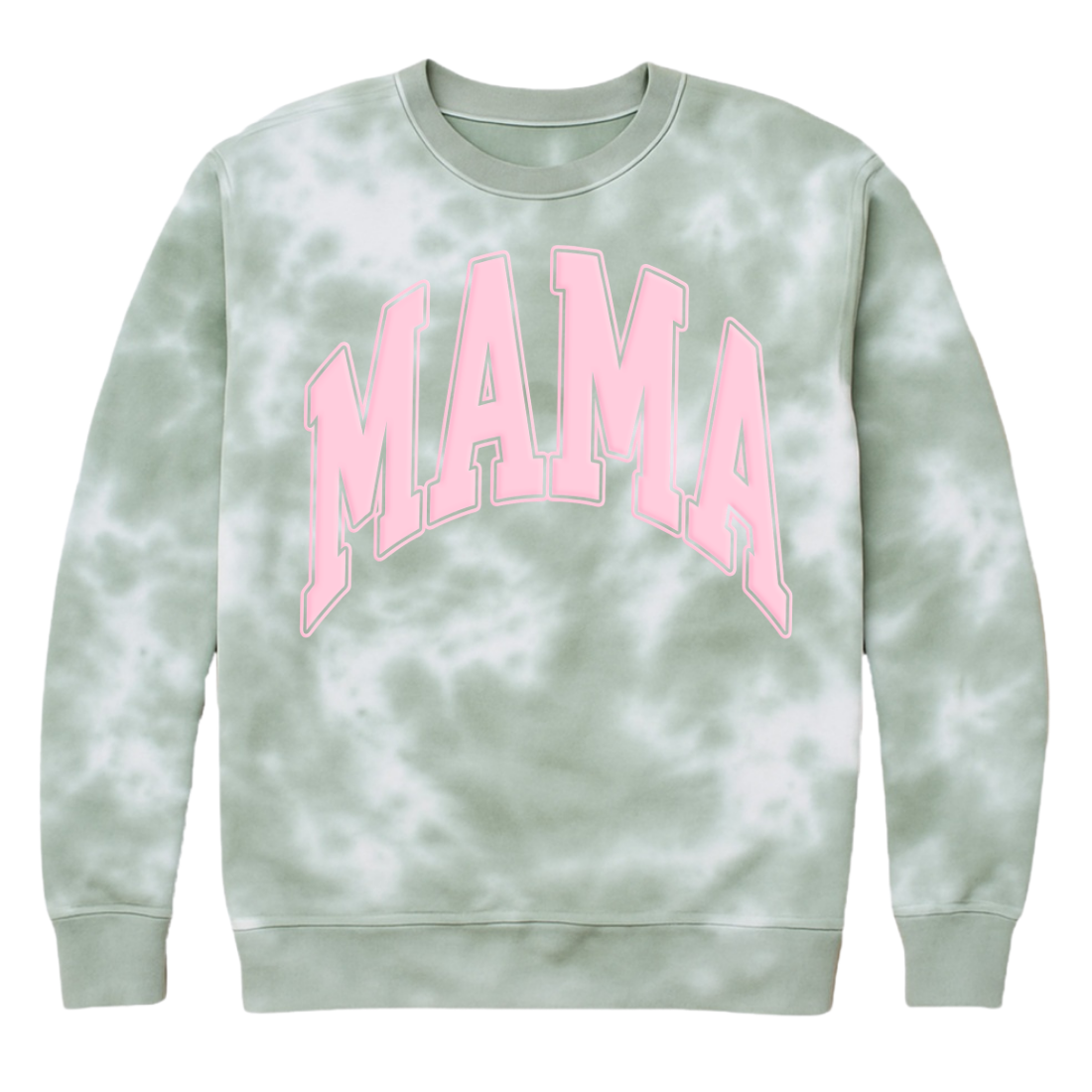 PUFF 'Mama' Tie Dye Cloud Crewneck