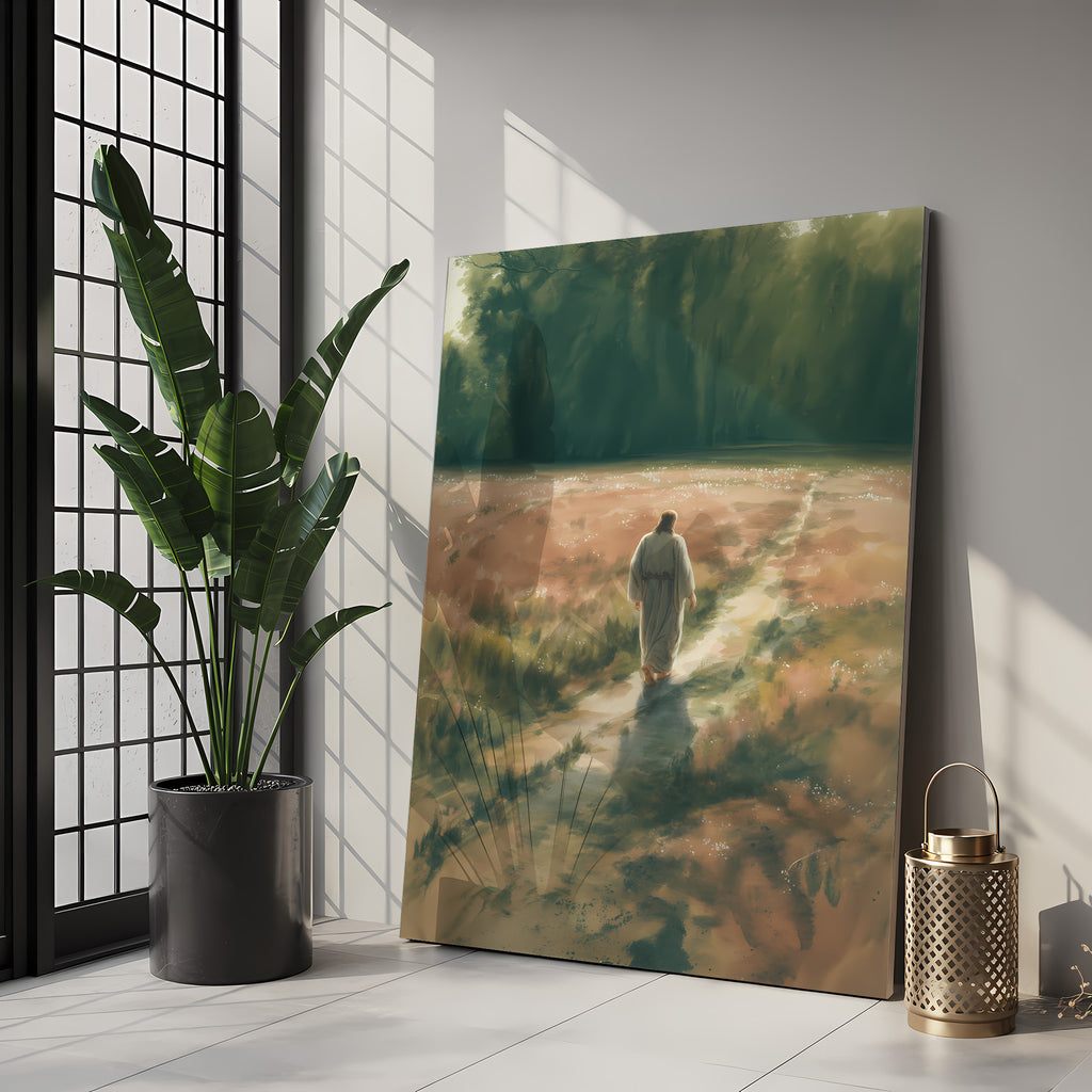 Jesus Calms the Storm Canvas Wall Art – Christian Decor of Faith, Protection & Guidance Through Life’s Storms | CV06