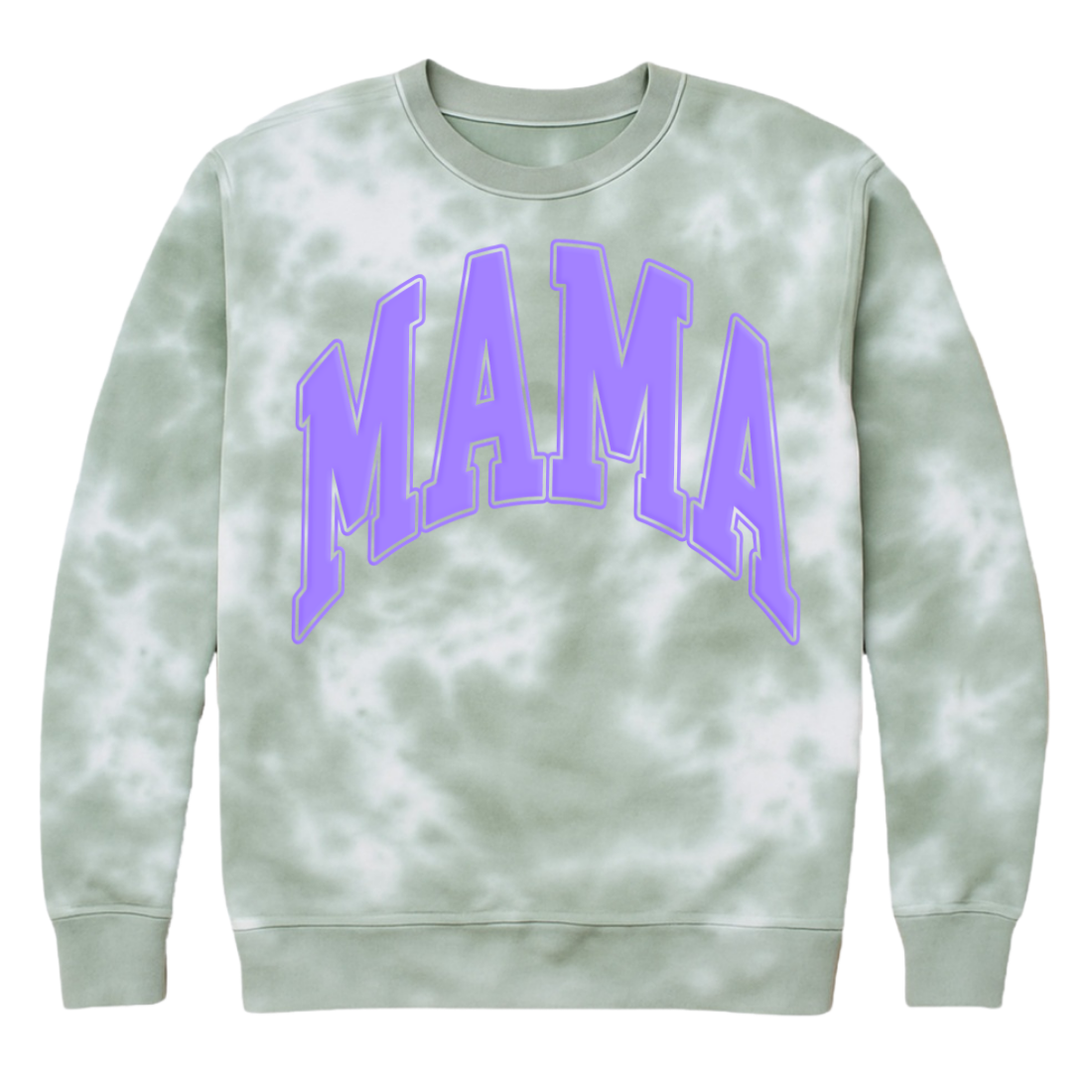 PUFF 'Mama' Tie Dye Cloud Crewneck