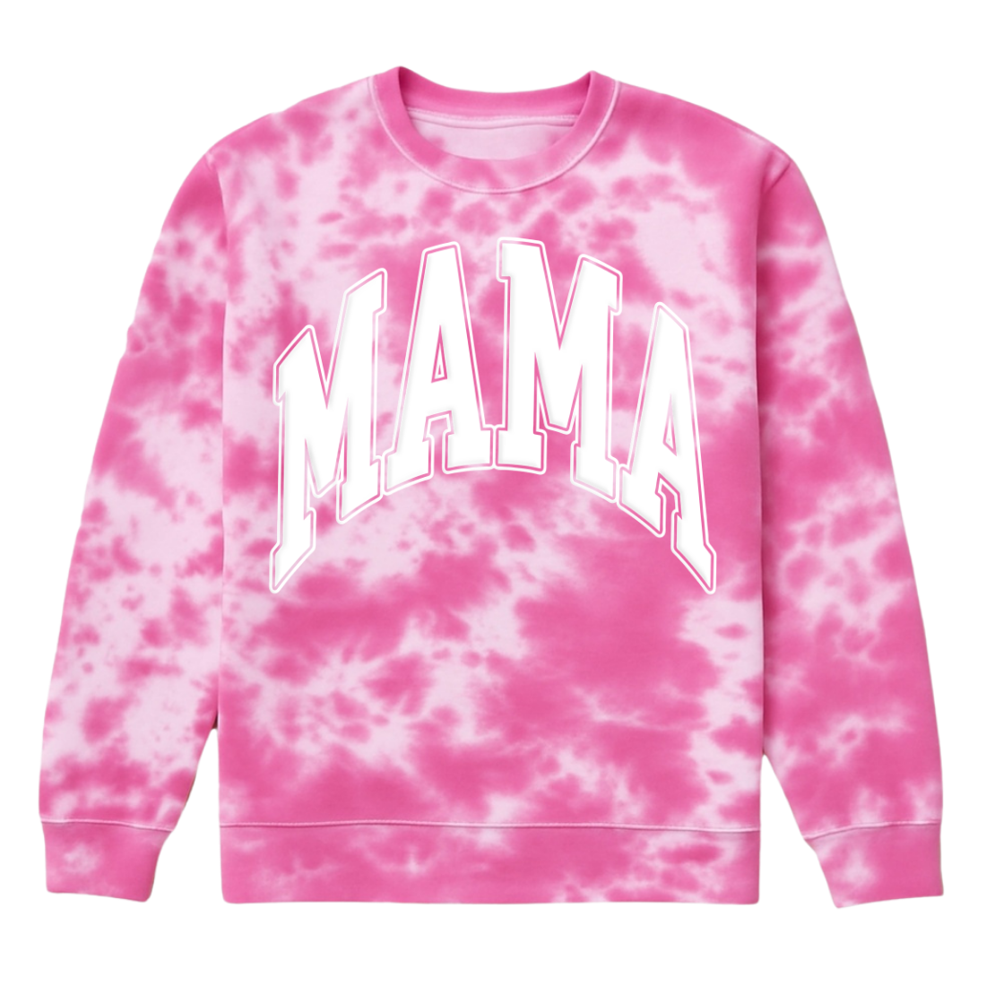 PUFF 'Mama' Tie Dye Cloud Crewneck