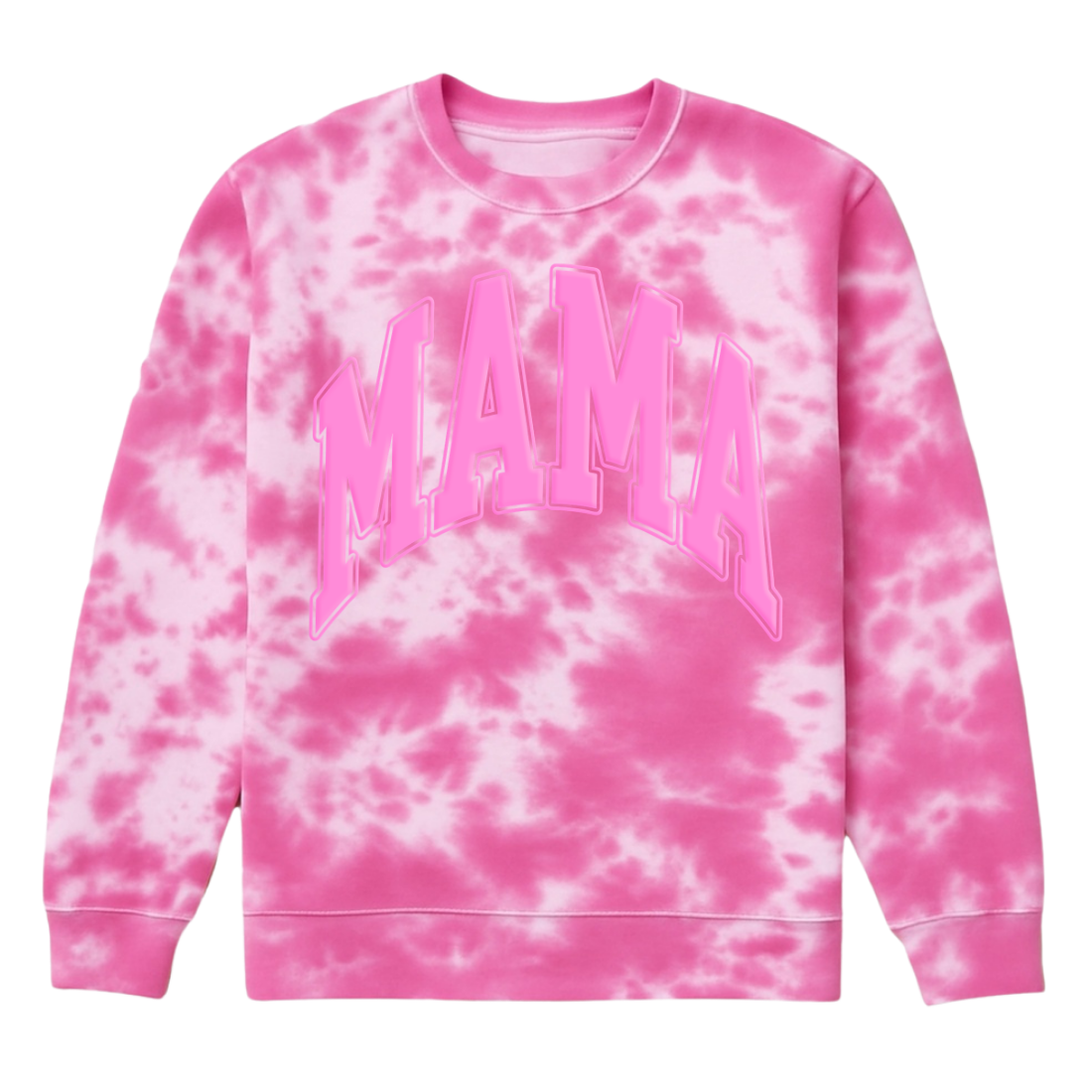 PUFF 'Mama' Tie Dye Cloud Crewneck