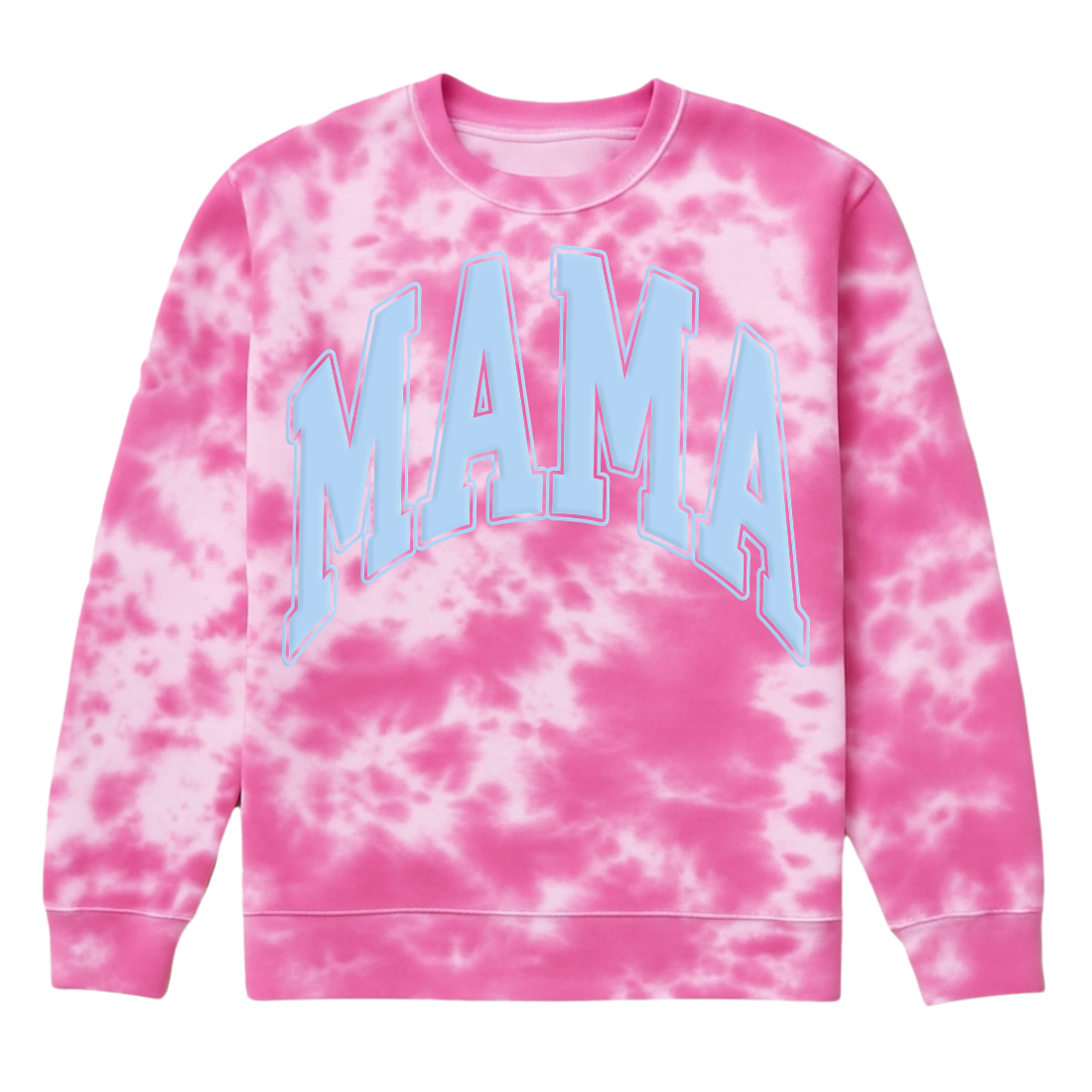 PUFF 'Mama' Tie Dye Cloud Crewneck