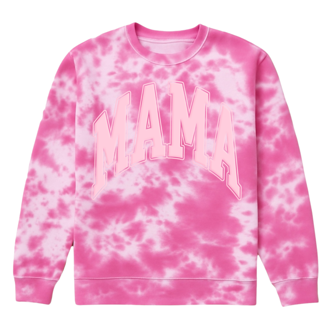 PUFF 'Mama' Tie Dye Cloud Crewneck