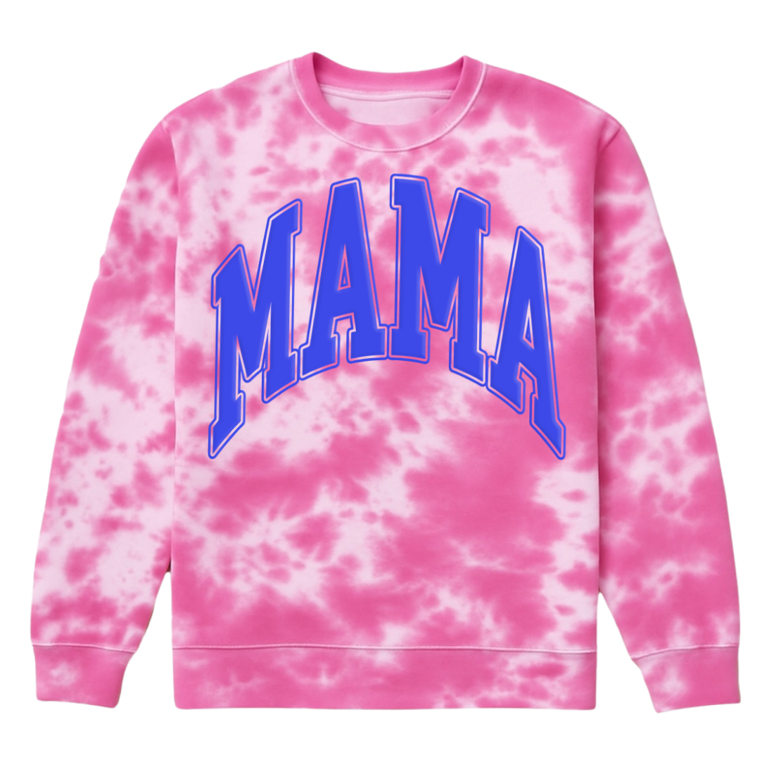 PUFF 'Mama' Tie Dye Cloud Crewneck