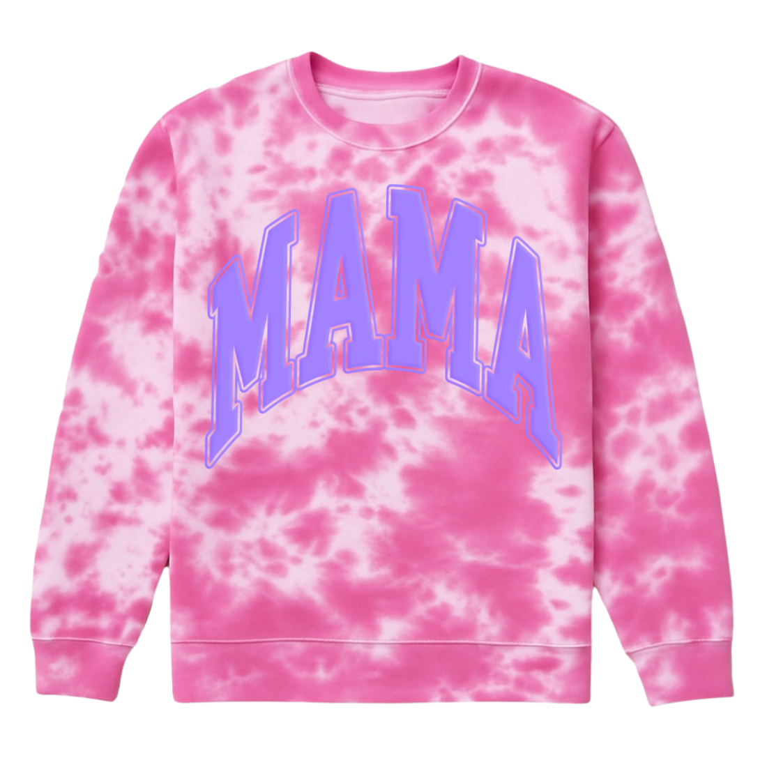 PUFF 'Mama' Tie Dye Cloud Crewneck