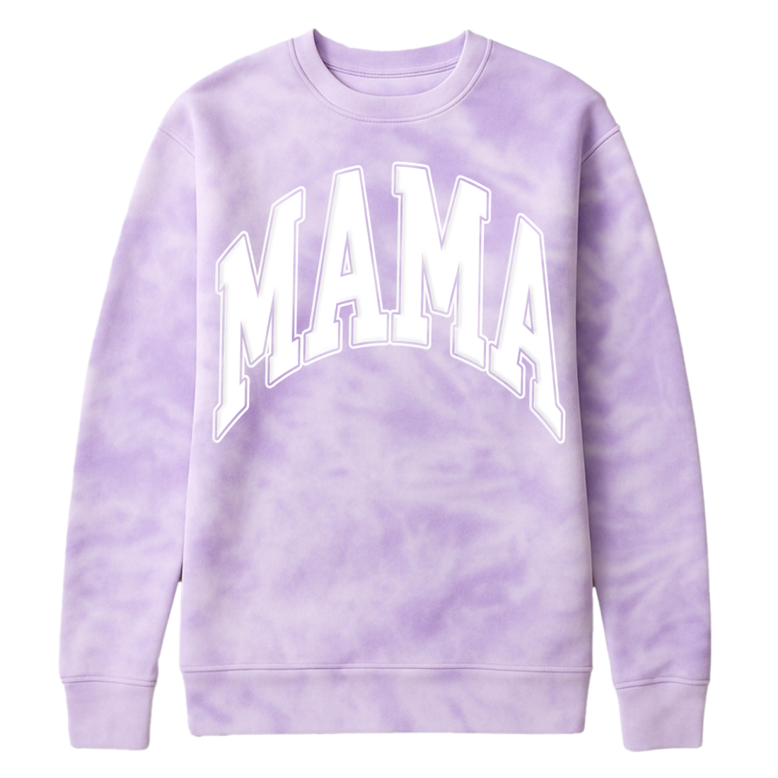 PUFF 'Mama' Tie Dye Cloud Crewneck
