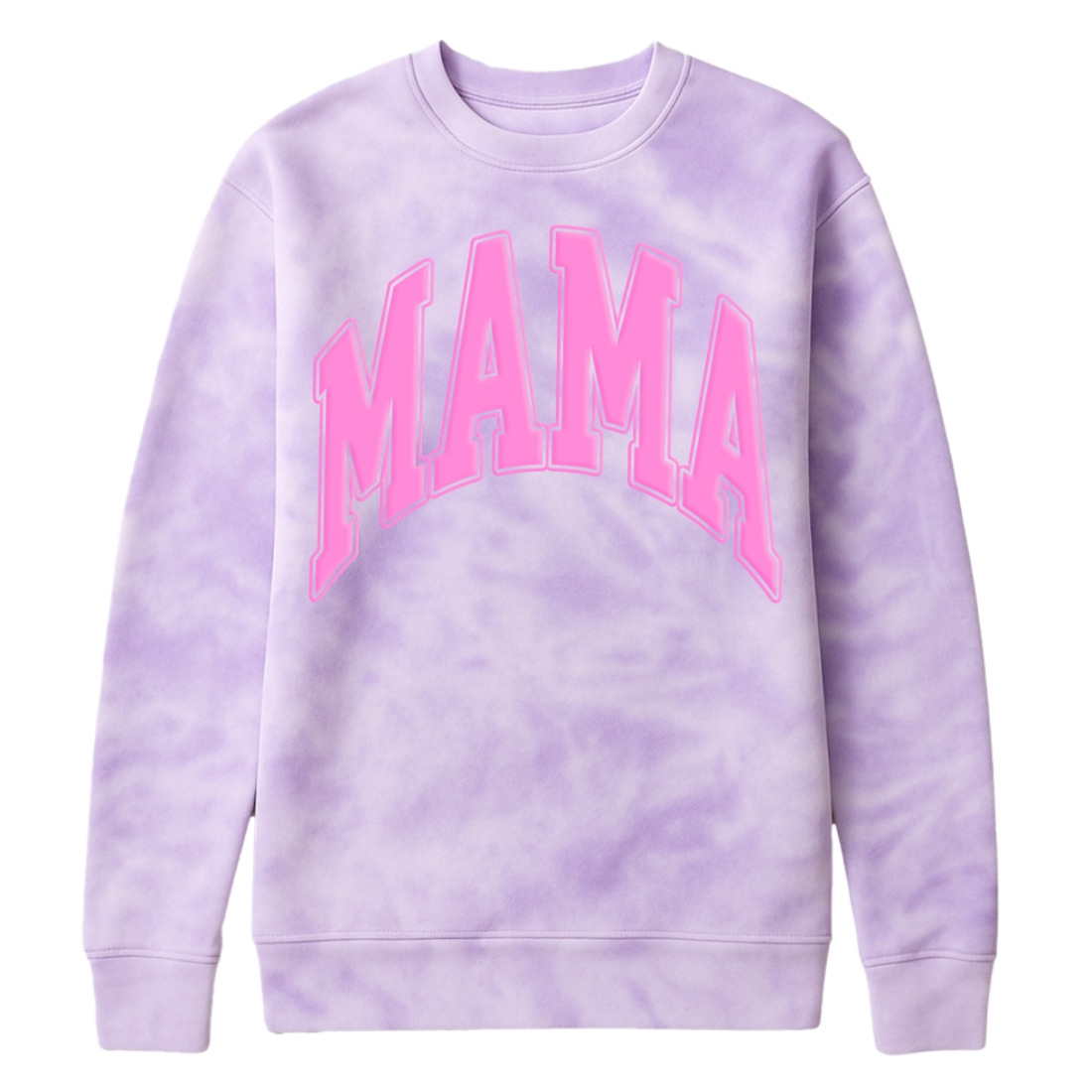 PUFF 'Mama' Tie Dye Cloud Crewneck