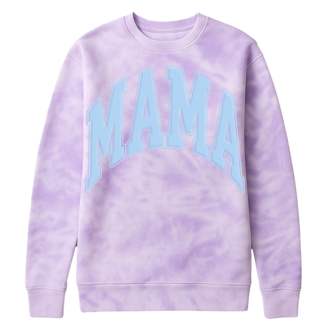 PUFF 'Mama' Tie Dye Cloud Crewneck