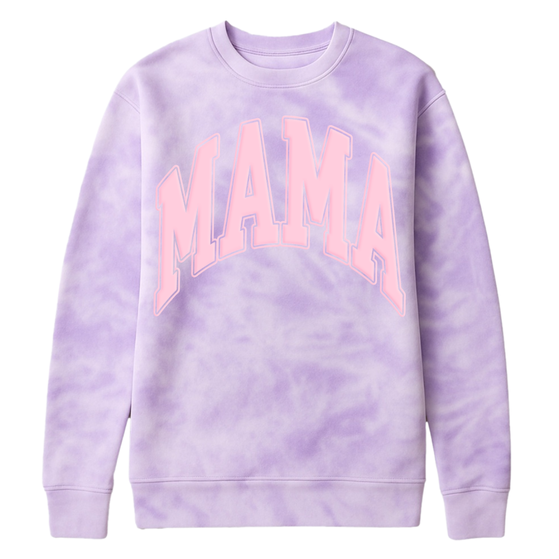 PUFF 'Mama' Tie Dye Cloud Crewneck