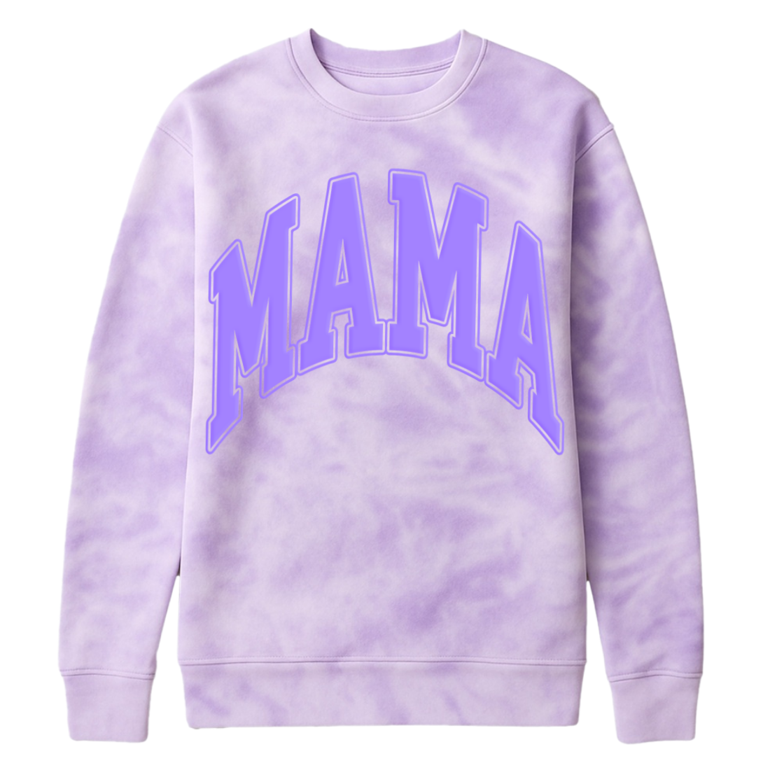 PUFF 'Mama' Tie Dye Cloud Crewneck