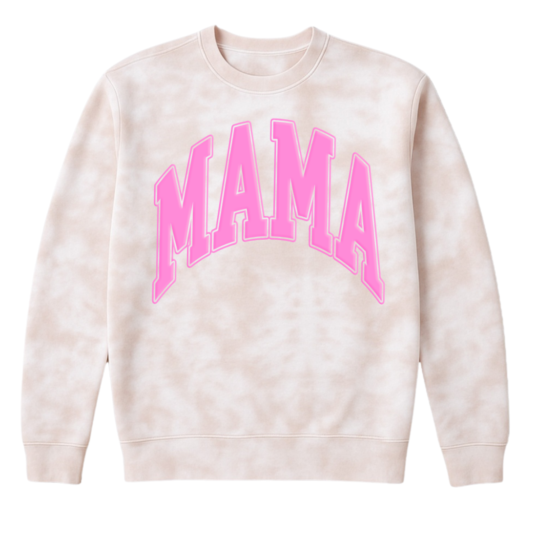 PUFF 'Mama' Tie Dye Cloud Crewneck