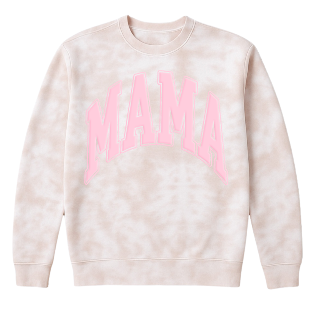 PUFF 'Mama' Tie Dye Cloud Crewneck