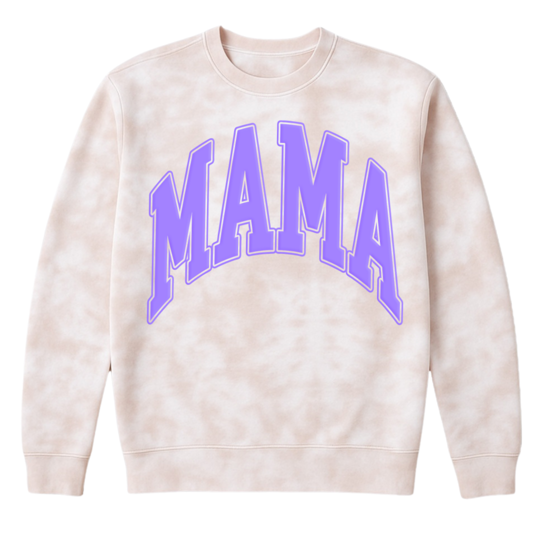 PUFF 'Mama' Tie Dye Cloud Crewneck