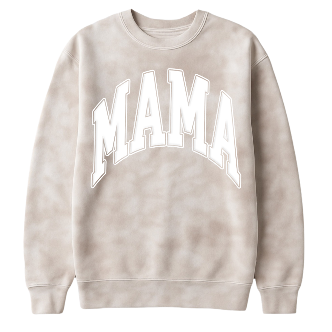 PUFF 'Mama' Tie Dye Cloud Crewneck