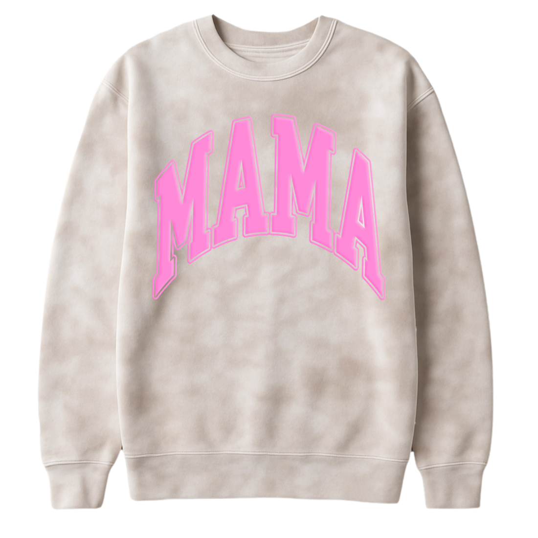 PUFF 'Mama' Tie Dye Cloud Crewneck