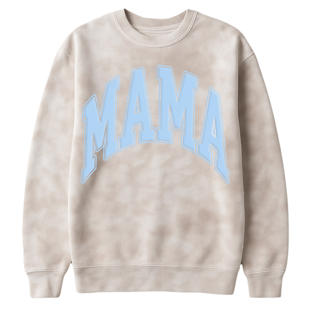 PUFF 'Mama' Tie Dye Cloud Crewneck