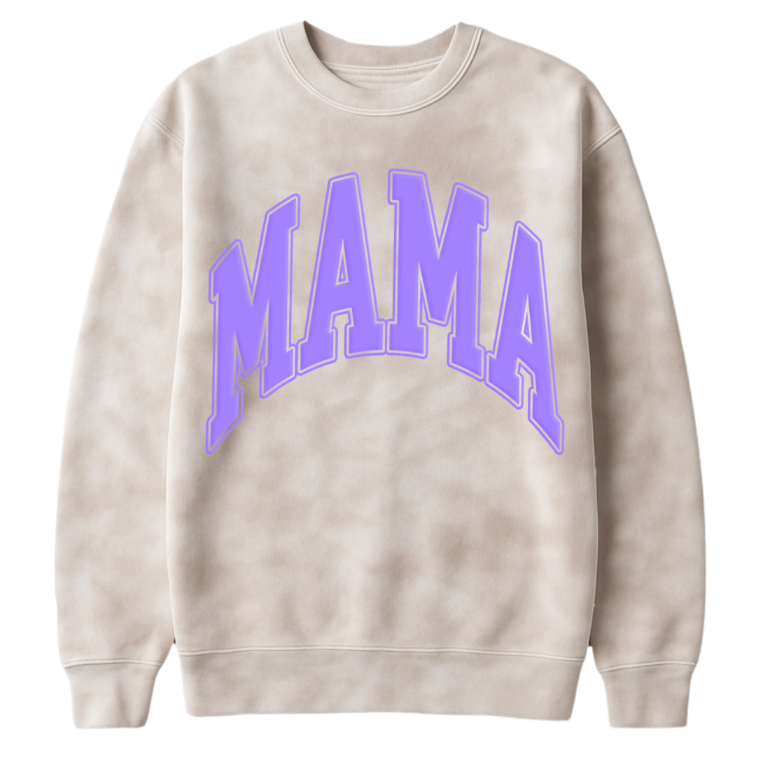 PUFF 'Mama' Tie Dye Cloud Crewneck