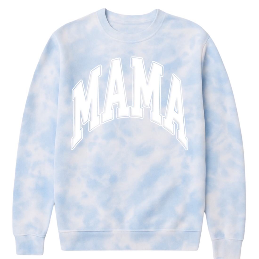 PUFF 'Mama' Tie Dye Cloud Crewneck