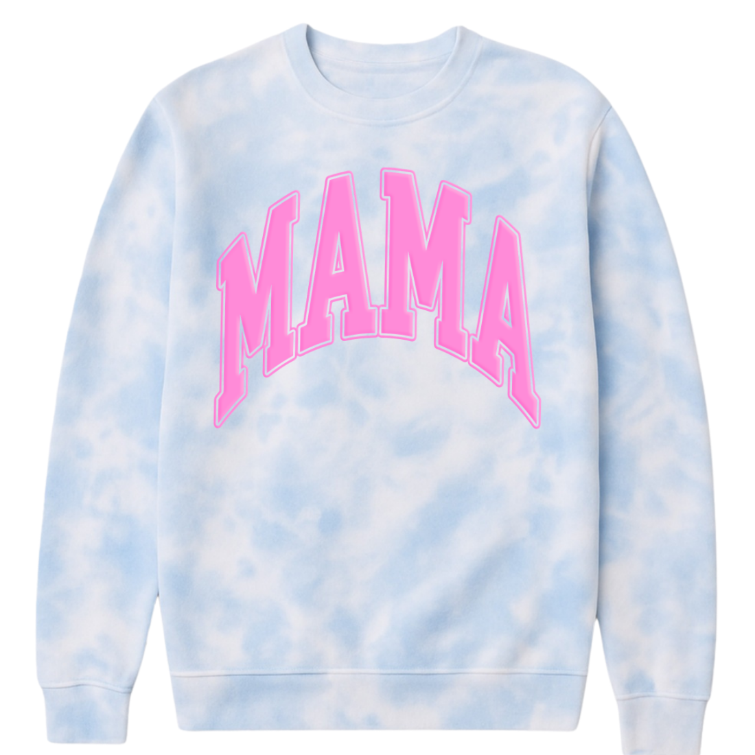 PUFF 'Mama' Tie Dye Cloud Crewneck