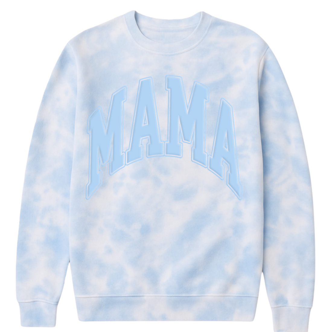 PUFF 'Mama' Tie Dye Cloud Crewneck