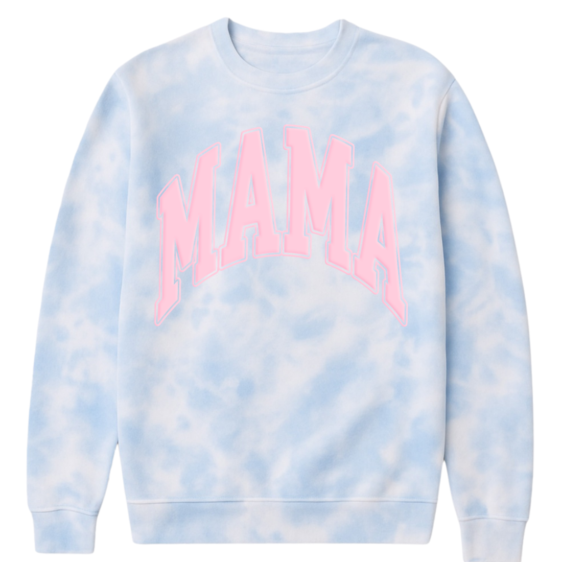 PUFF 'Mama' Tie Dye Cloud Crewneck