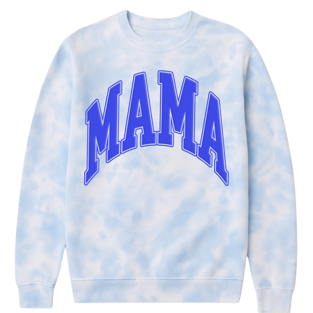 PUFF 'Mama' Tie Dye Cloud Crewneck
