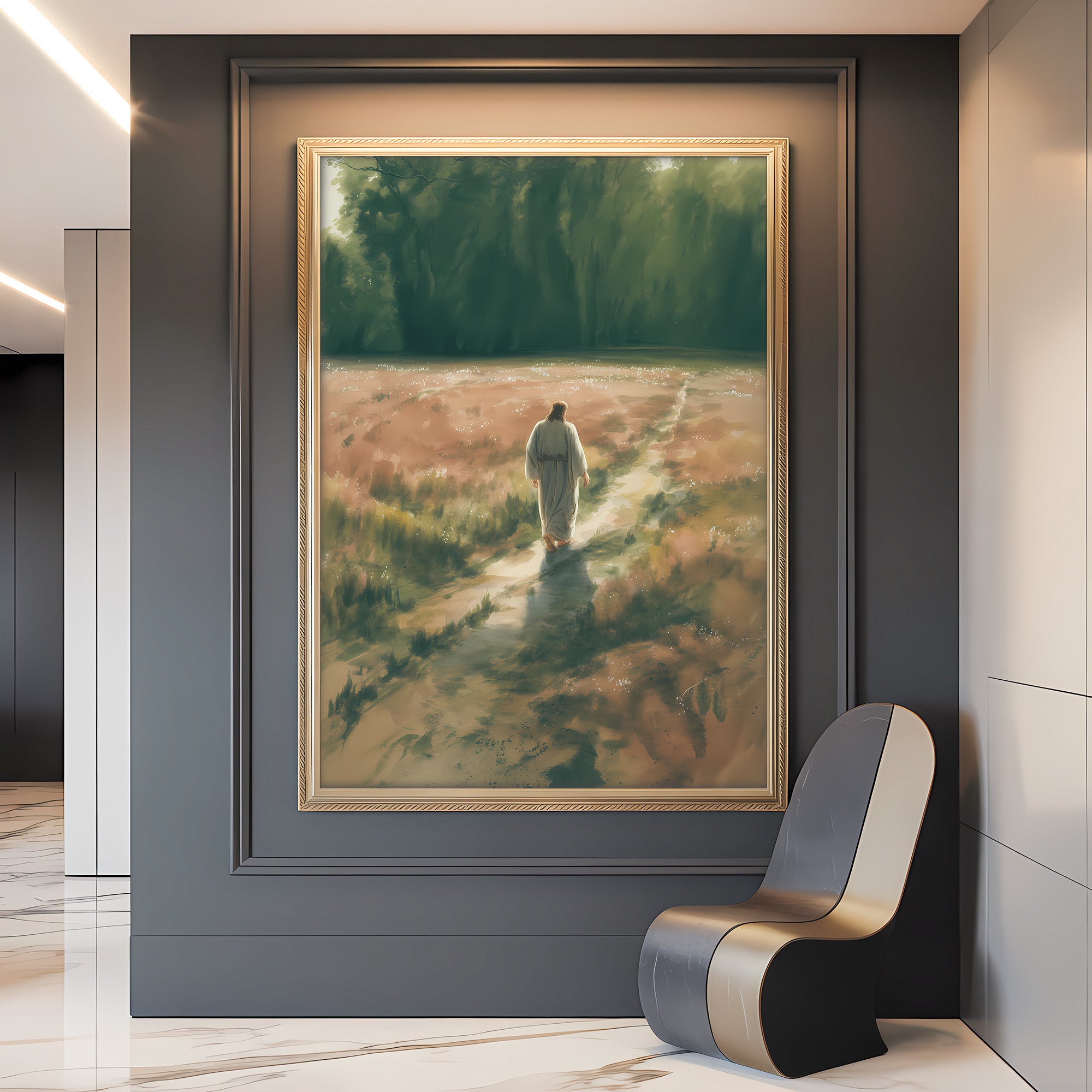 Jesus Calms the Storm Canvas Wall Art – Christian Decor of Faith, Protection & Guidance Through Life’s Storms | CV06