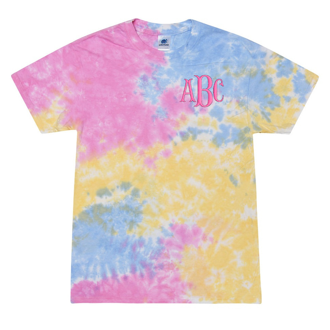 Monogrammed Tie Dye T-Shirt