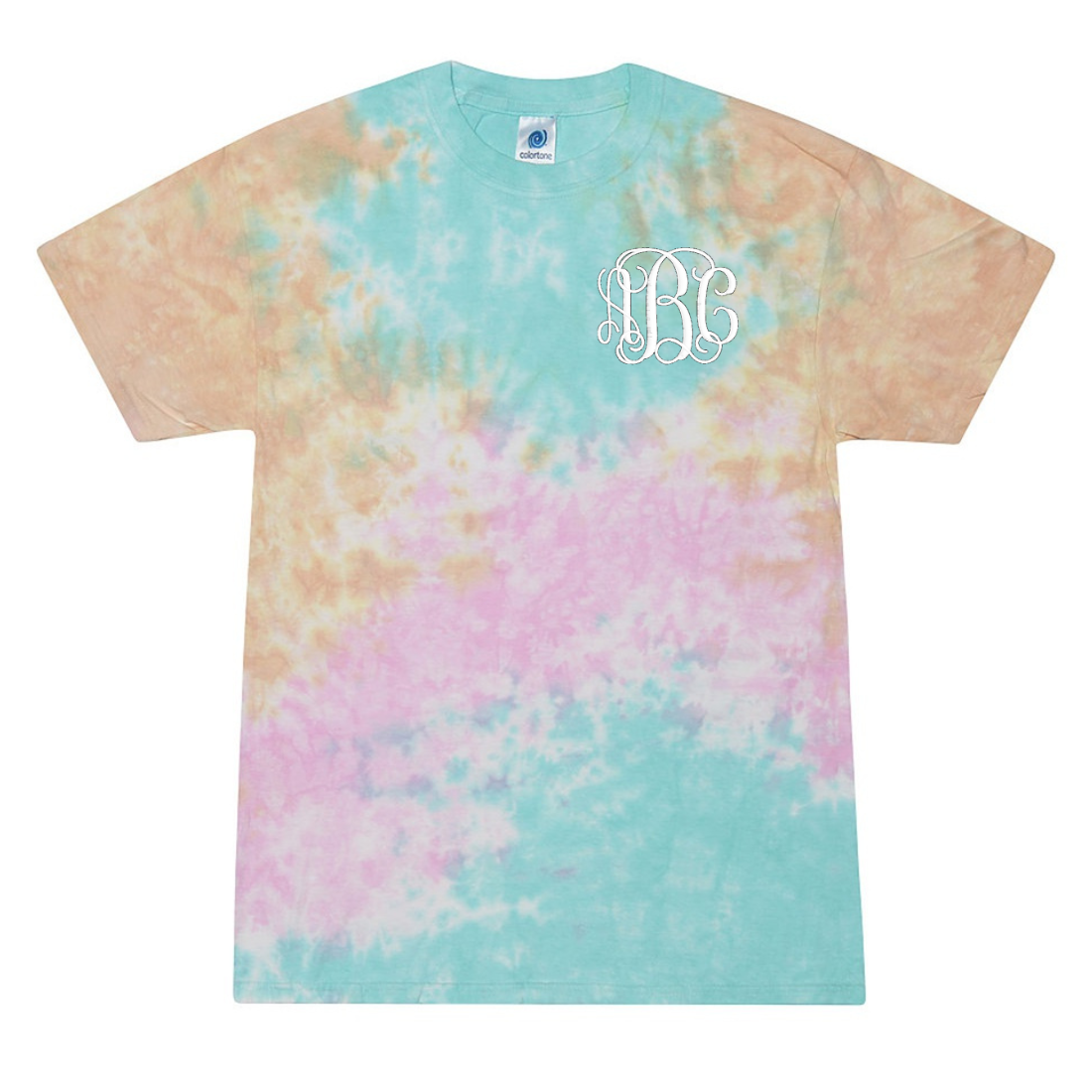 Monogrammed Tie Dye T-Shirt
