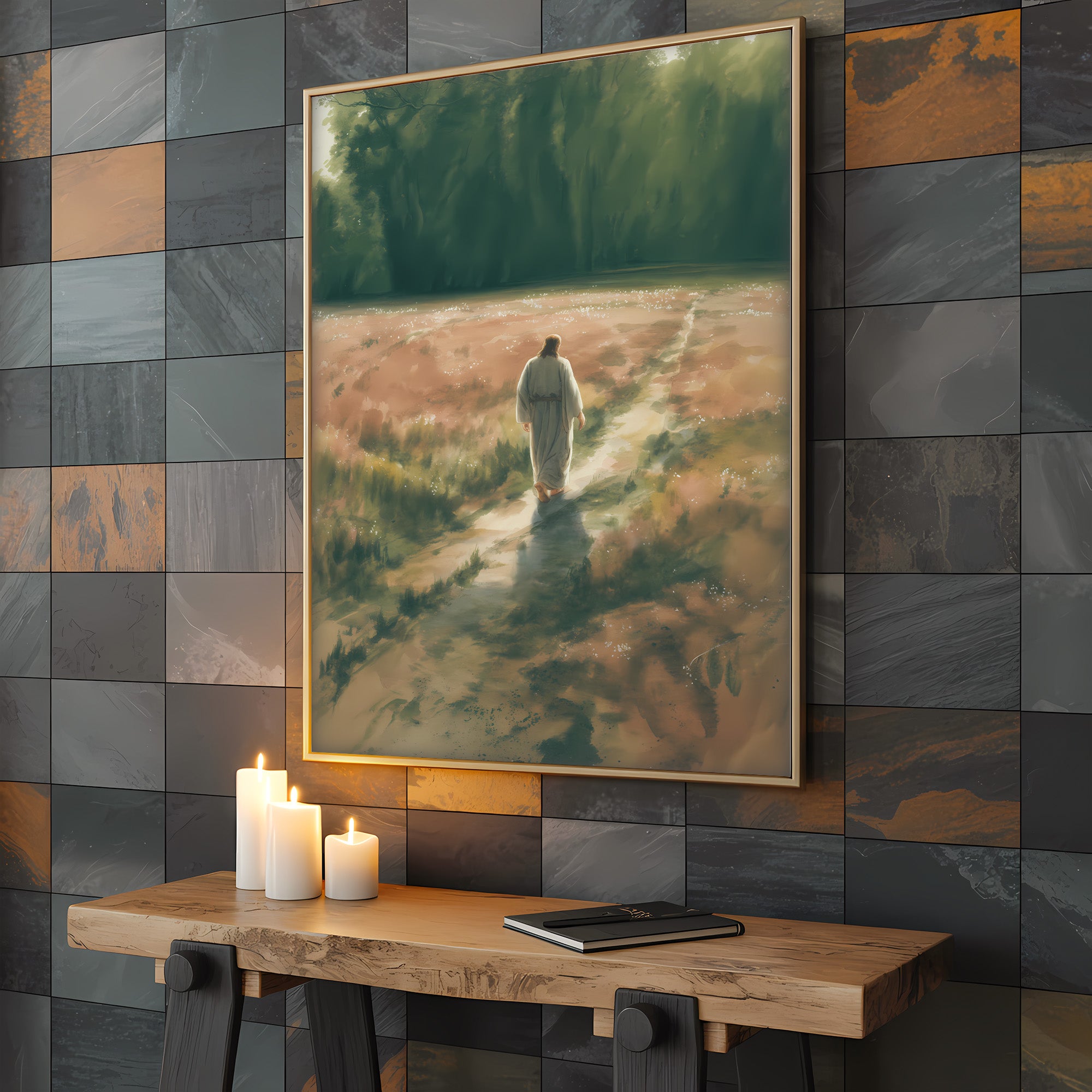 Jesus Calms the Storm Canvas Wall Art – Christian Decor of Faith, Protection & Guidance Through Life’s Storms | CV06