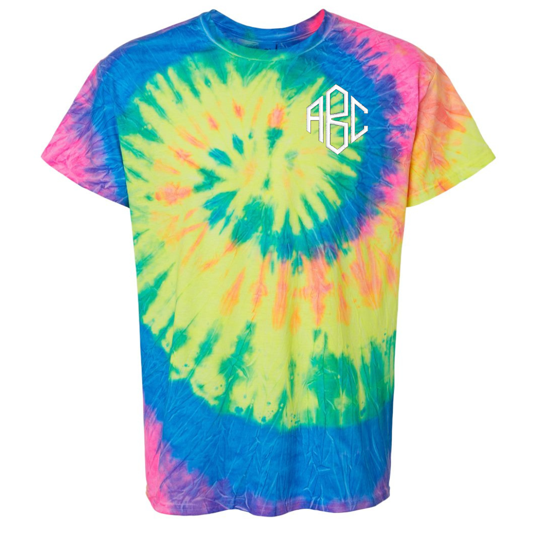 Monogrammed Tie Dye T-Shirt