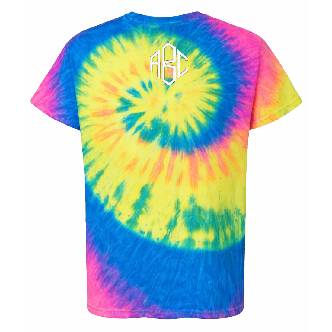 Monogrammed Tie Dye T-Shirt