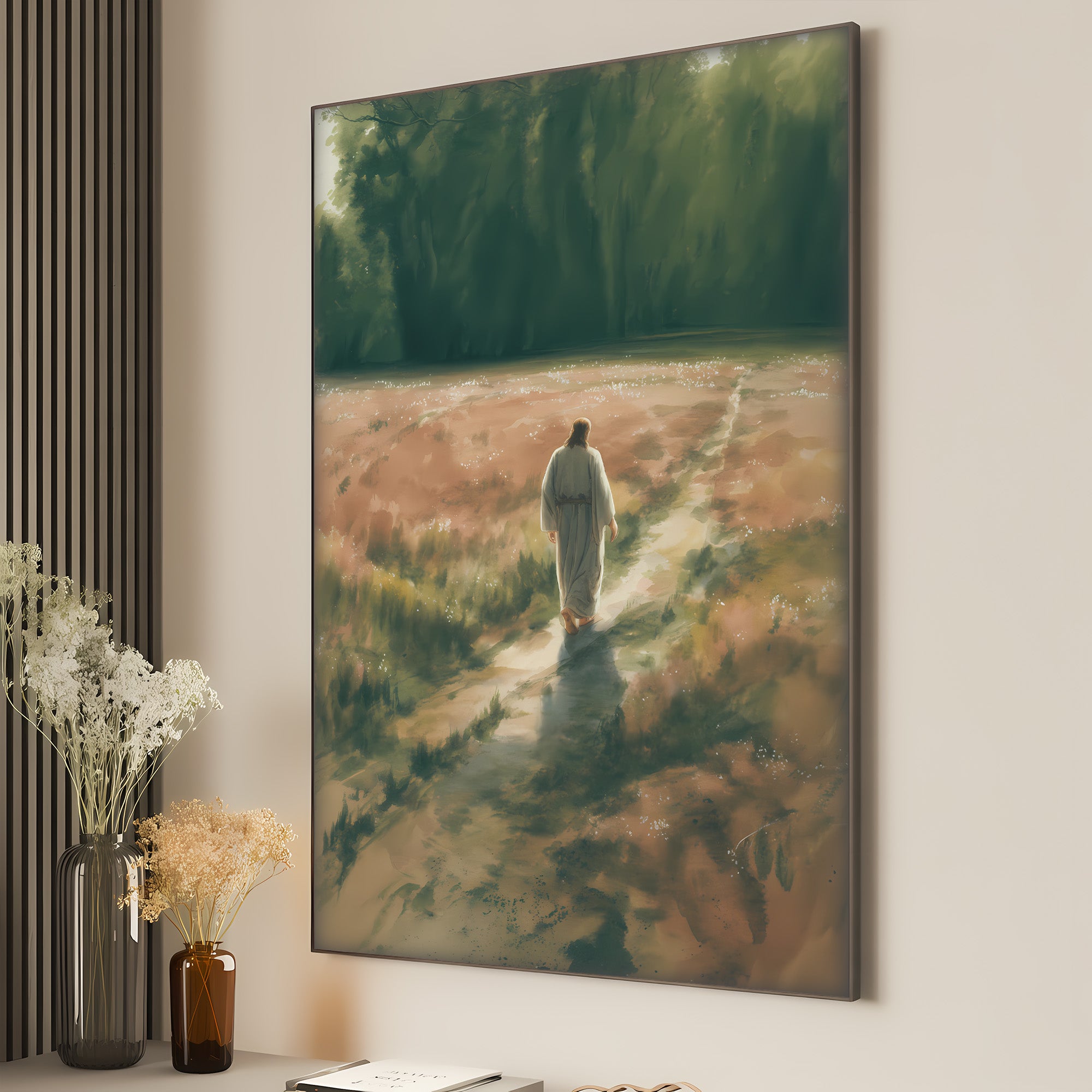 Jesus Calms the Storm Canvas Wall Art – Christian Decor of Faith, Protection & Guidance Through Life’s Storms | CV06