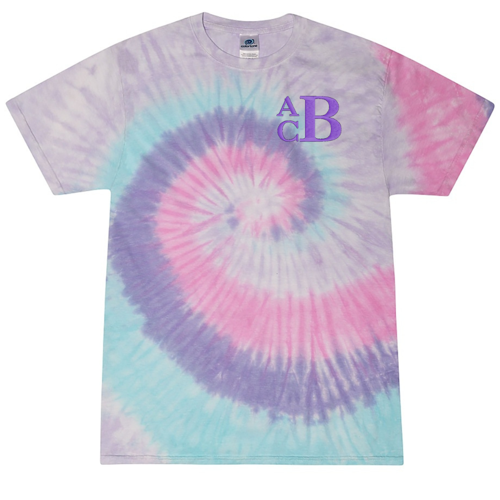 Monogrammed Tie Dye T-Shirt
