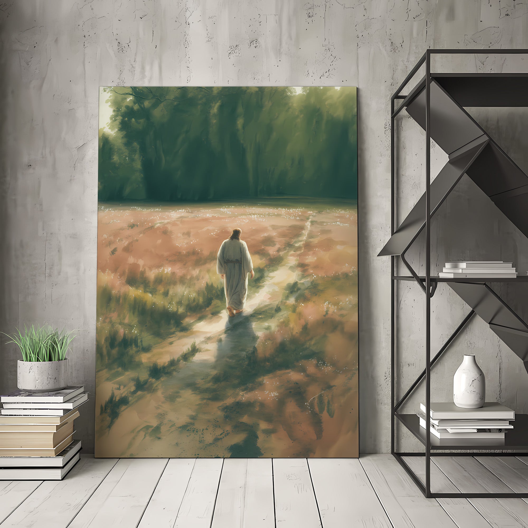 Jesus Calms the Storm Canvas Wall Art – Christian Decor of Faith, Protection & Guidance Through Life’s Storms | CV06