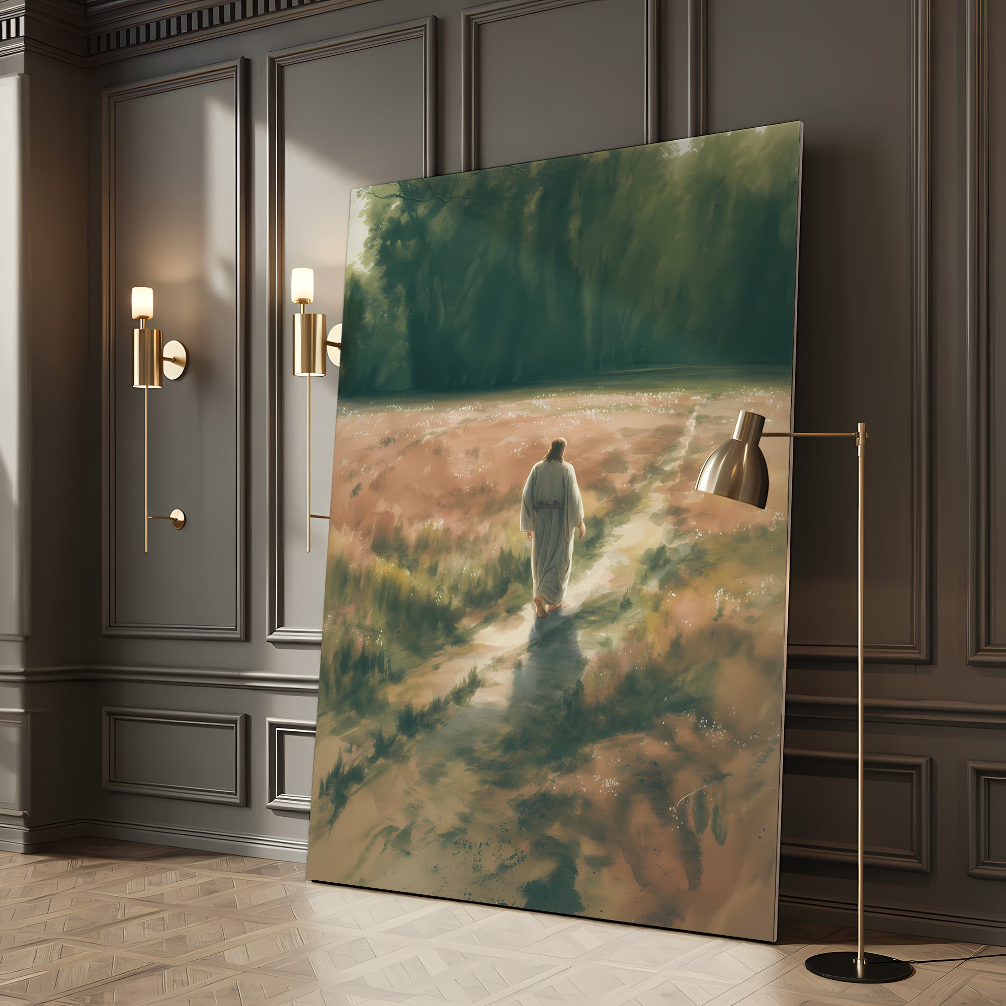 Jesus Calms the Storm Canvas Wall Art – Christian Decor of Faith, Protection & Guidance Through Life’s Storms | CV06
