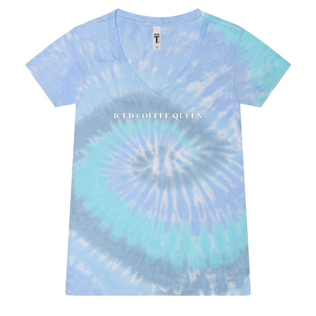 Make It Yours™ Tie Dye Ladies V-Neck Tee