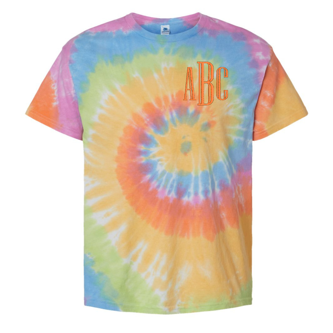 Monogrammed Tie Dye T-Shirt