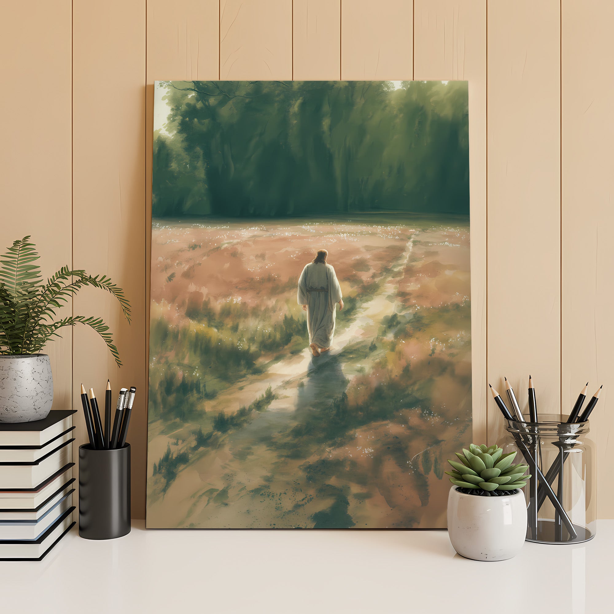 Jesus Calms the Storm Canvas Wall Art – Christian Decor of Faith, Protection & Guidance Through Life’s Storms | CV06