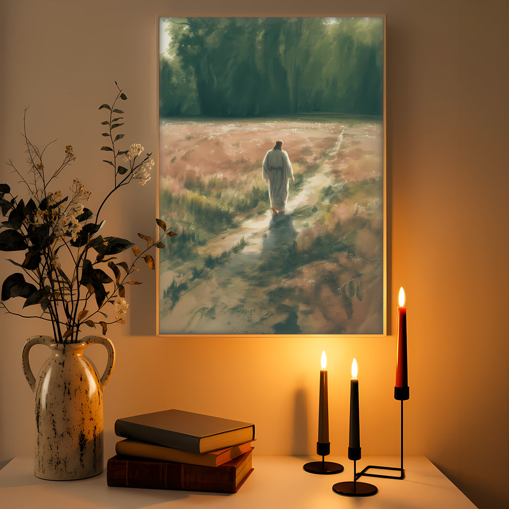 Jesus Calms the Storm Canvas Wall Art – Christian Decor of Faith, Protection & Guidance Through Life’s Storms | CV06