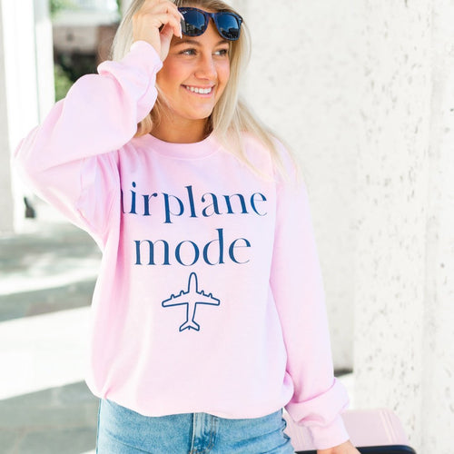 'Airplane Mode' Crewneck Sweatshirt