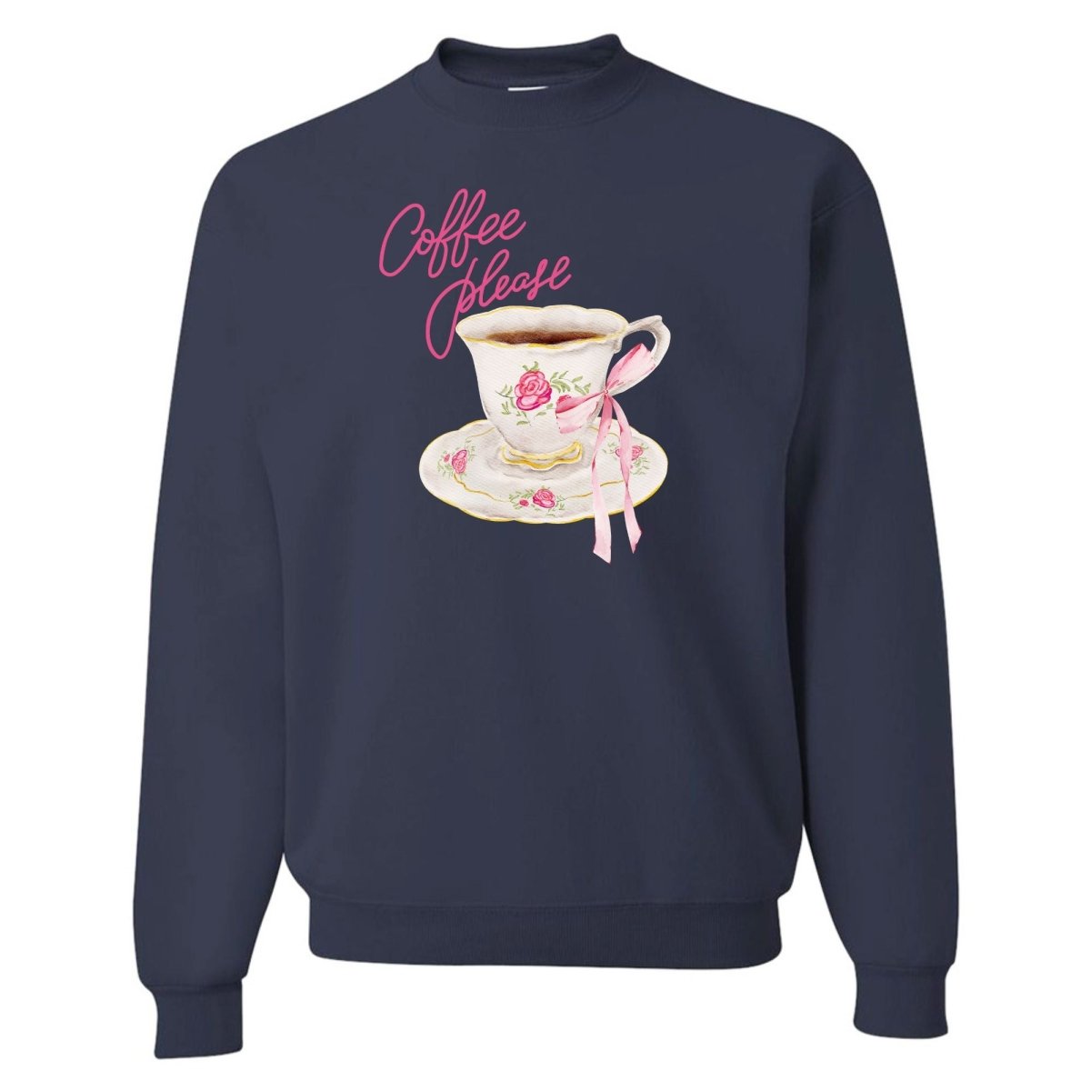 'Coffee Please' Crewneck Sweatshirt