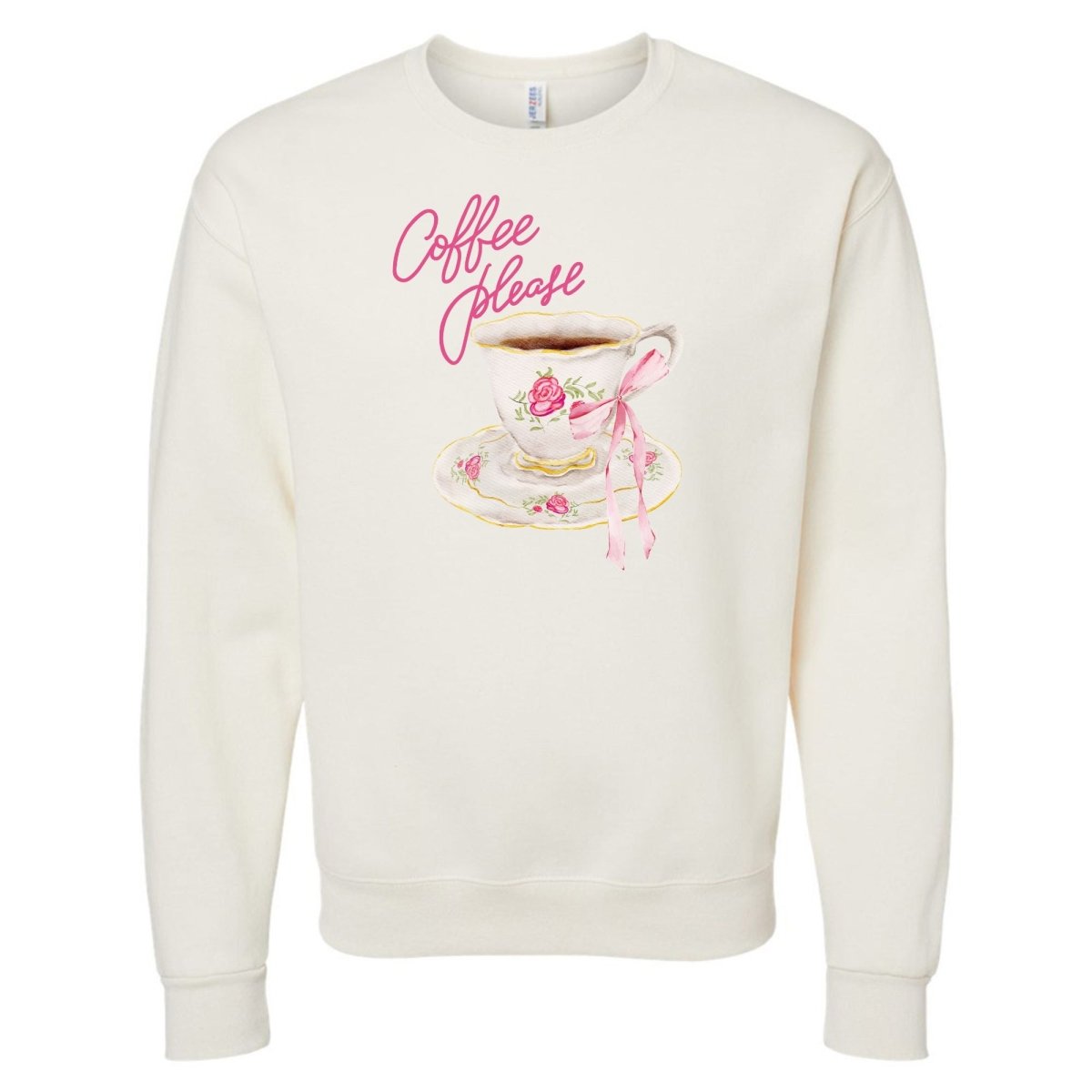 'Coffee Please' Crewneck Sweatshirt